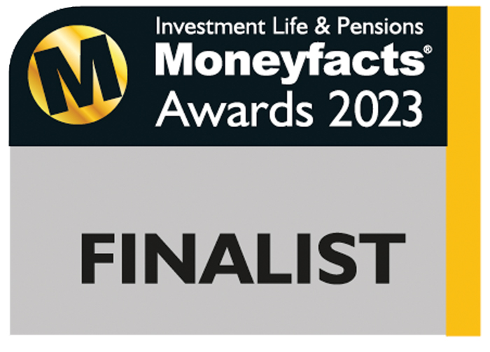 Finalists in Investment Life & Pensions Moneyfacts Awards 2023 - Logo